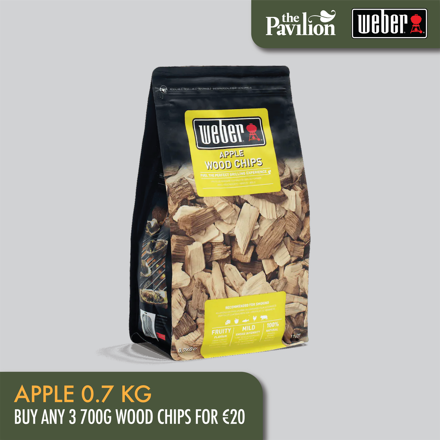 Apple Wood Chips - 0.7Kg