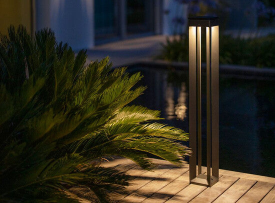 BLADE Solar & Rechargeable Pathway Light 90cm (Space Grey)