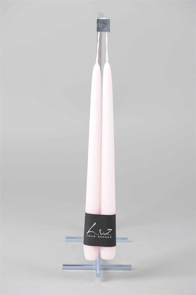 Luz Your Senses - Velours - Pair of Tapers - Strawberry Ice