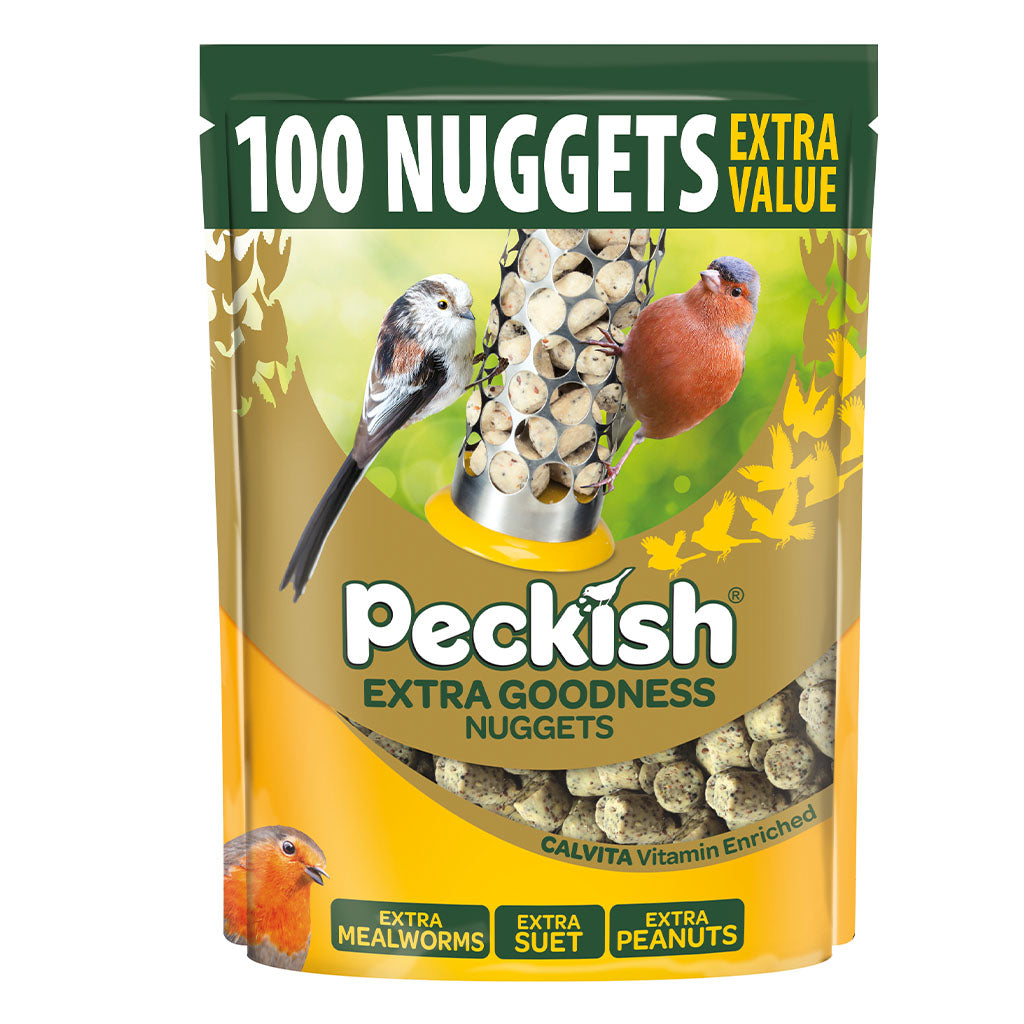 Peckish Daily Goodness Seed & Mealworm Suet 100 Nuggets