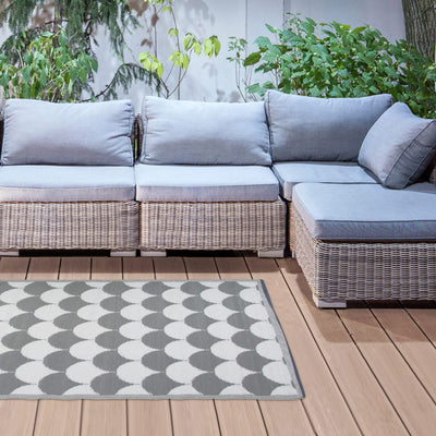 Garden Carpet Graphics Grey/White