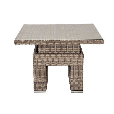 RW - Corner Sofa Set with Square Table (Natural)