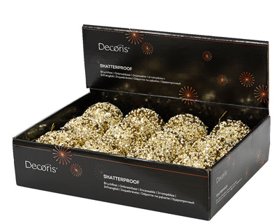 Bauble with Beads and Sequins - Light Gold