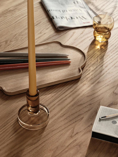 Petra Candle Holder Indian Tan