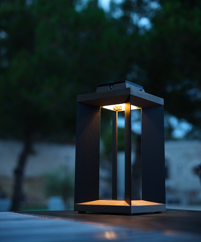 TECKALU Solar & Rechargeable Garden Lantern 45.5cm