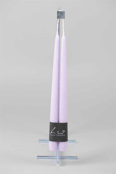 Velours - Pair Of Tapers - Luz Your Senses - Ø2.2xL30cm - Wisteria