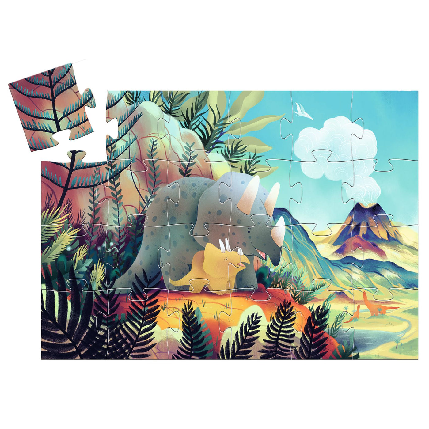 Silhoutte Puzzle Teo the Dino 24 Pcs FSC Mix