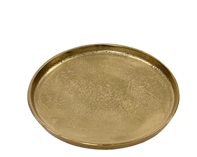 Deco Plate Aluminium - Gold - Large