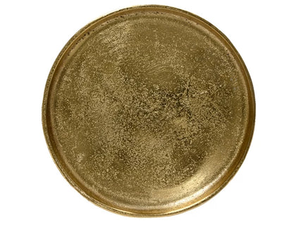 Deco Plate Aluminium - Gold - Large