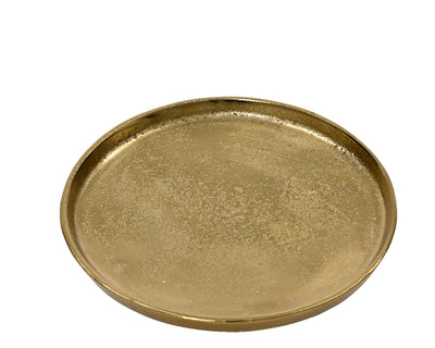 Deco Plate Aluminium - Gold - Medium
