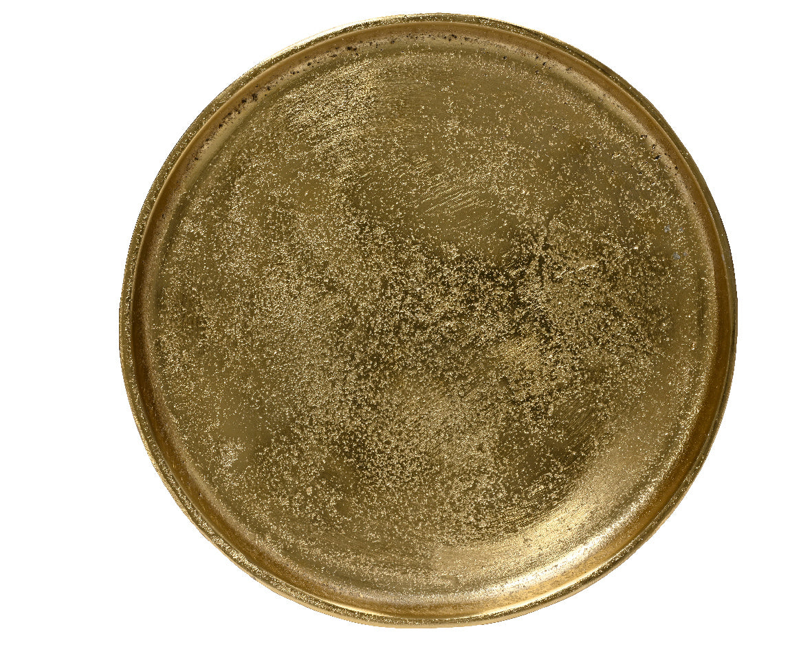 Deco Plate Aluminium - Gold - Small