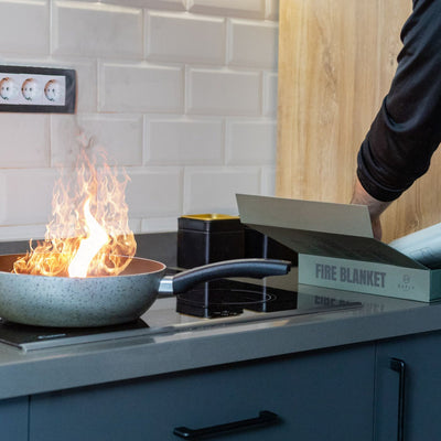 Coffee Table Book with Fire Blanket