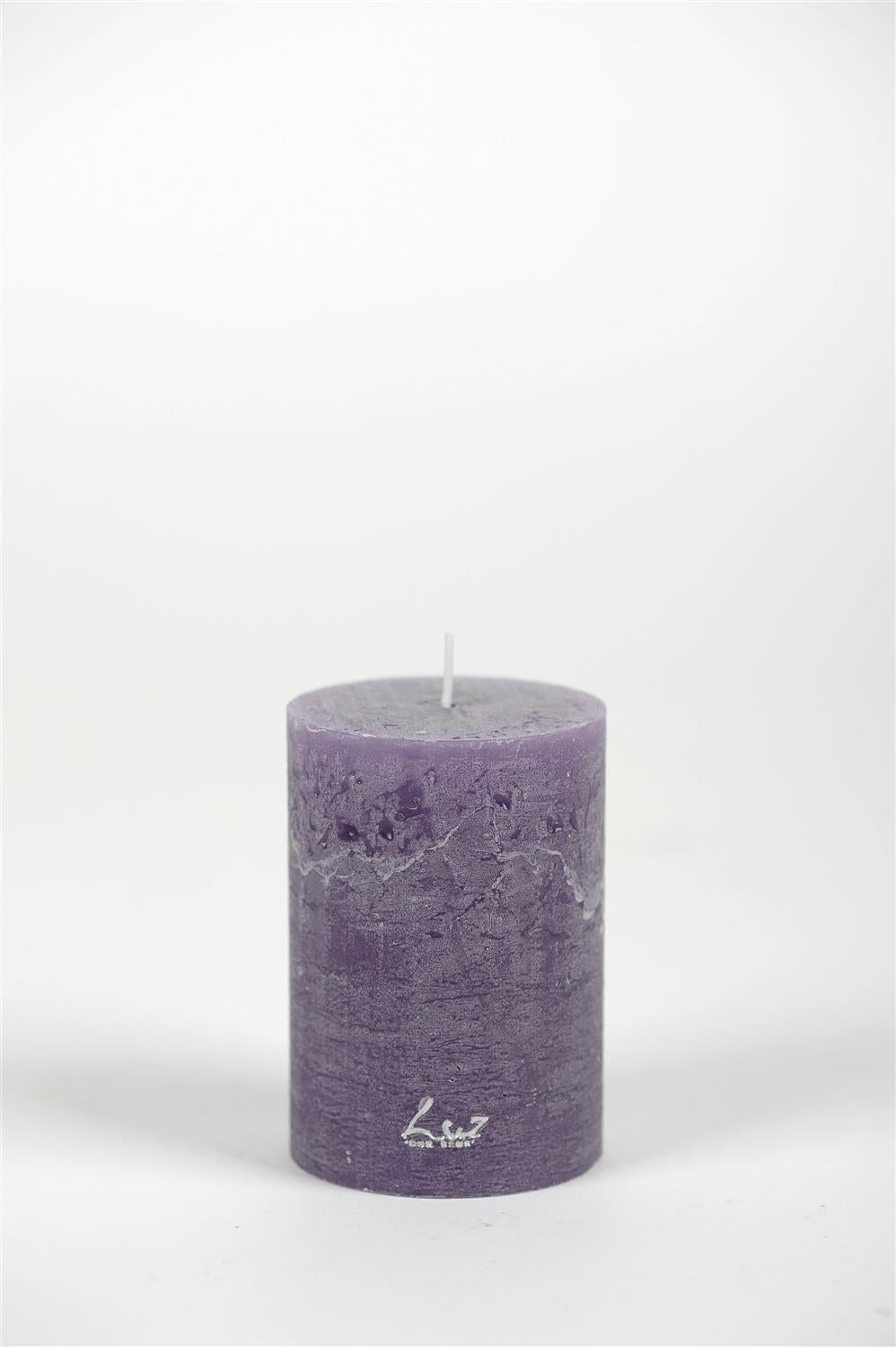 Rustic Candle - Luz Your Senses - Ø7xH10cm - Patrician Purple