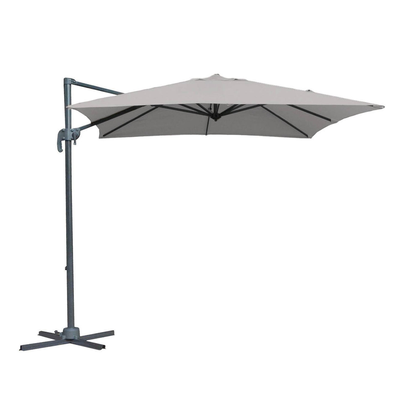 Vicenza free pole 250 x 250 alu charcoal grey dark