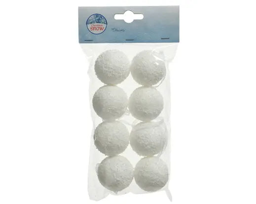 Snow Bauble Foam Snowball White