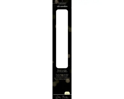 Led Wick Dinner Candle Wax Flat Top Steady Bo Indoor Cream/Warm White