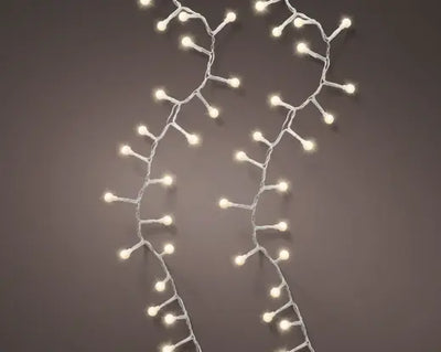 Led Cherry Lights Gb 8 Function Twinkle Effect Outdoor Transparent/Warm White