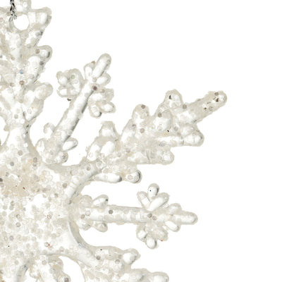 Snowflake with Glitter - Transparent