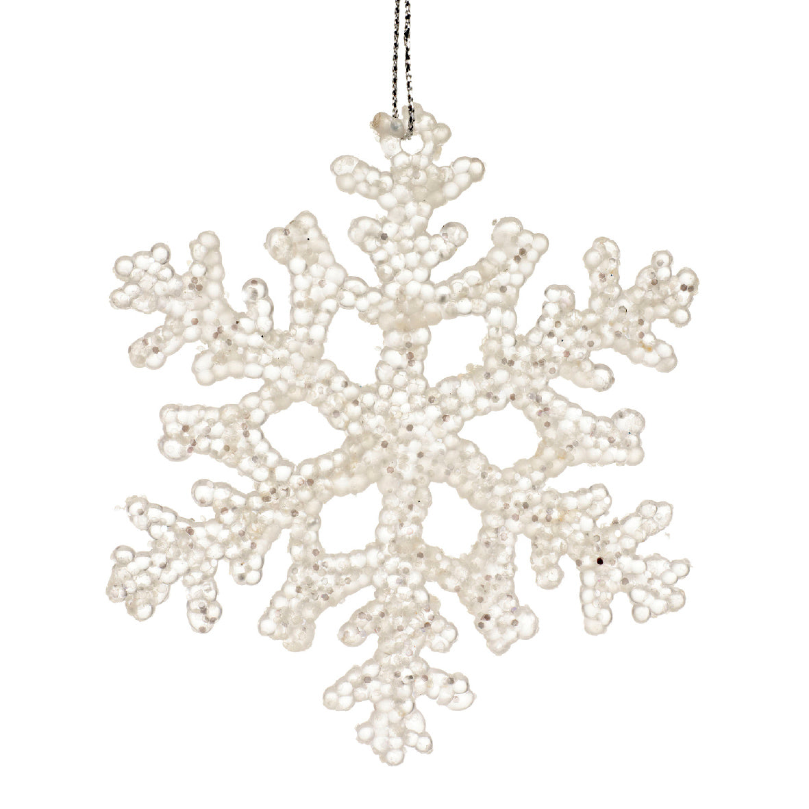 Snowflake with Glitter - Transparent