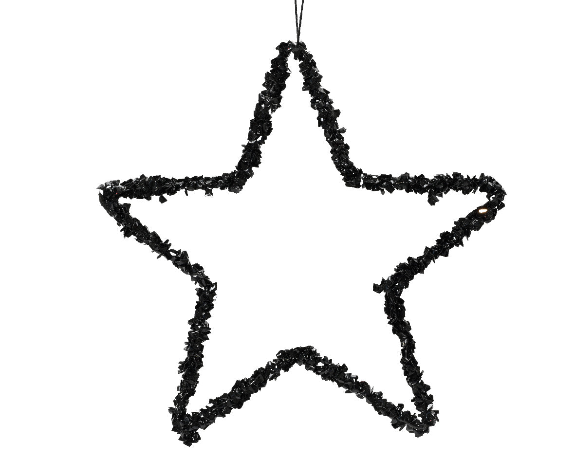 Star Iron Glitter - Black