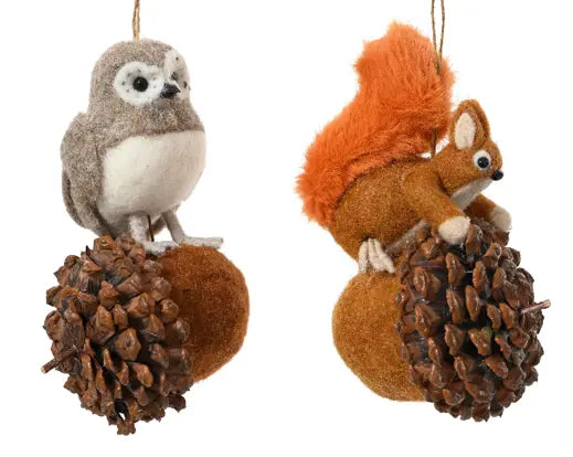 Animals Wool On Acorn 2Ass Assorted