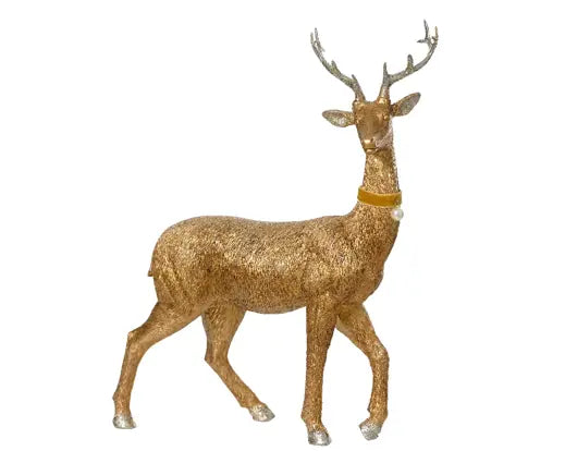 Deer Polyresin Gold