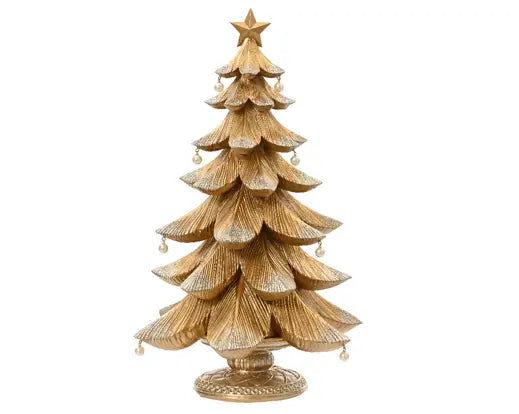 Tree Polyresin Gold Large