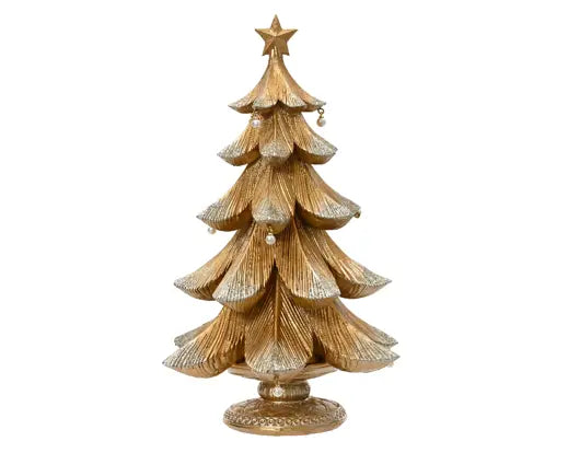 Tree Polyresin Gold Small