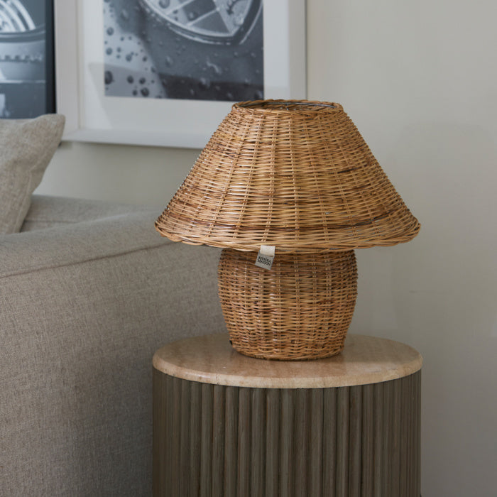 Rustic Rattan Ames Table Lamp (RM)
