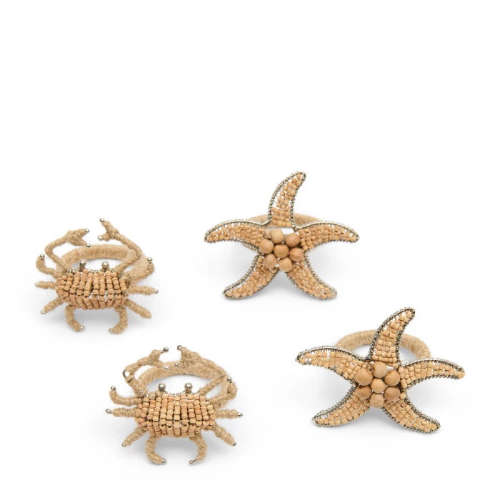 Sealife Napkin Ring Set of 4  (RM)