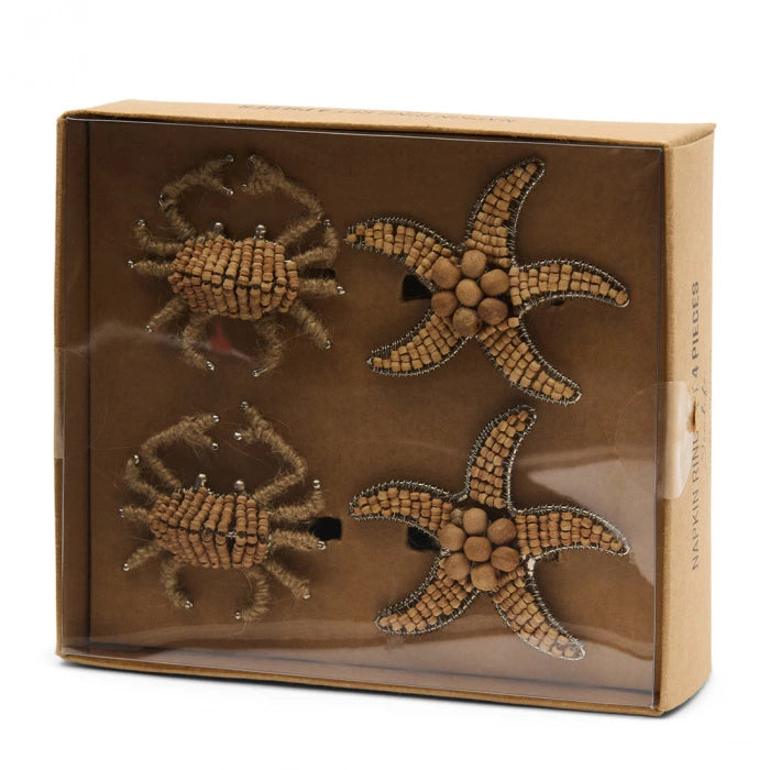 Sealife Napkin Ring Set of 4  (RM)
