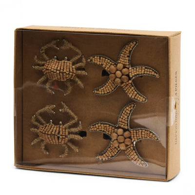 Sealife Napkin Ring Set of 4  (RM)