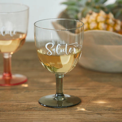 Salute Wine Glass green (RM)