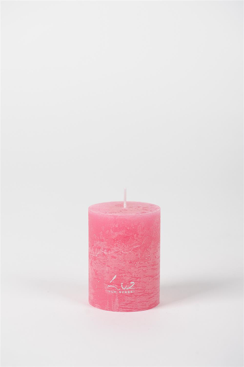 Rustic Candle - Luz Your Senses - Ø6xH8cm - Fuchsia