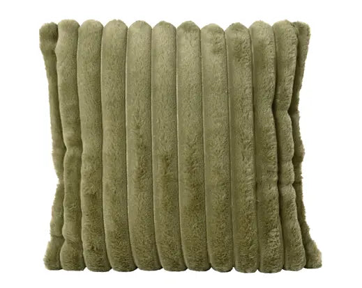 Cushion Gb Polyester Square Irregular Stripe Green