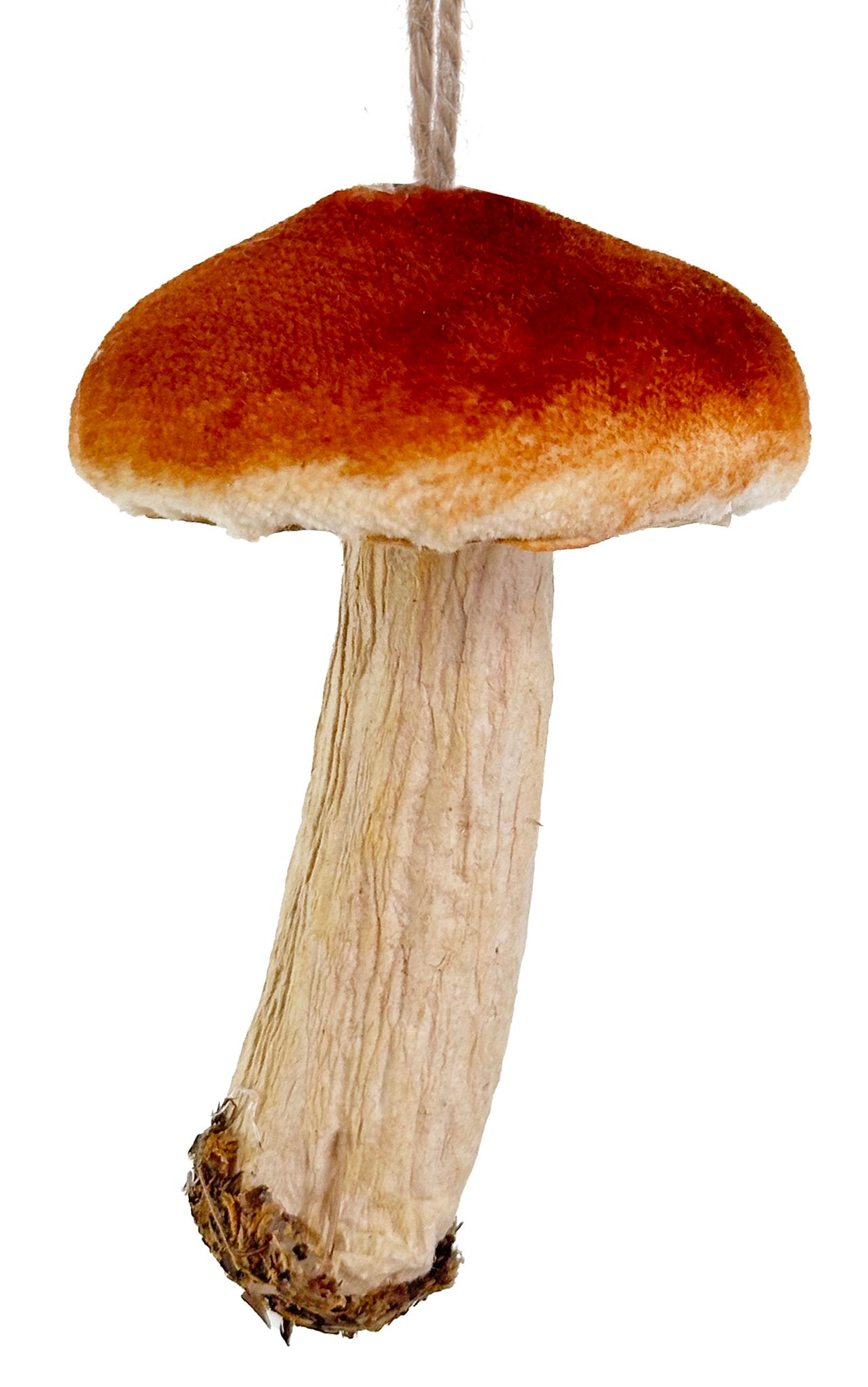 Mushroom ornament brown 7cm