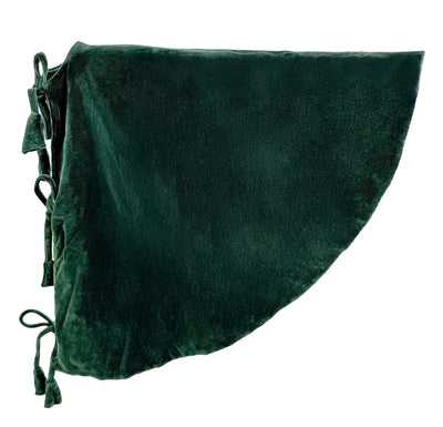 Velvet tree skirt green 120cm