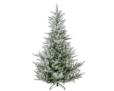 Norway Spruce Snowy - Green / White 8 FT