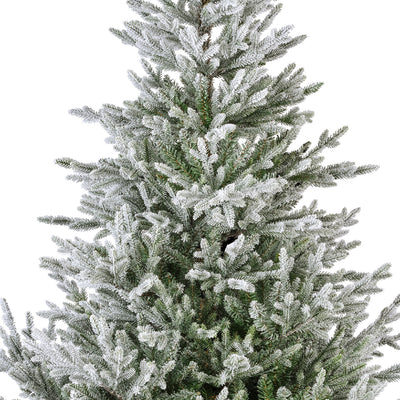 Norway Spruce Snowy - Green / White 8 FT