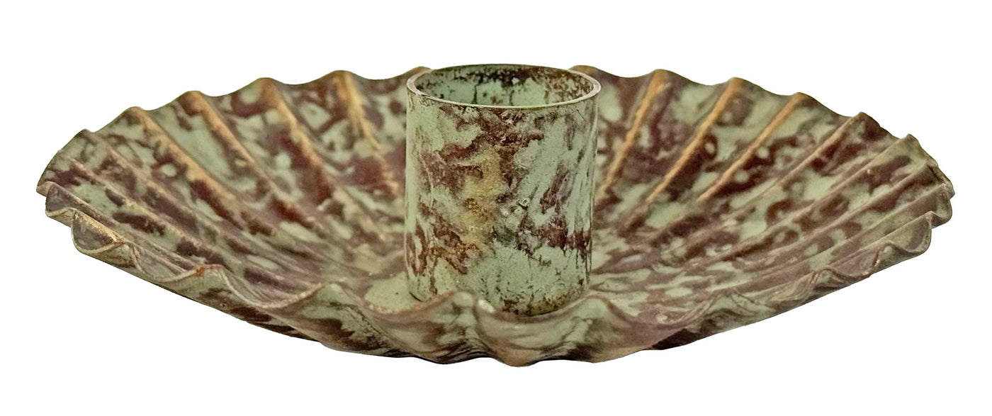 Metal lined plate with CH aged copper d10,5cm