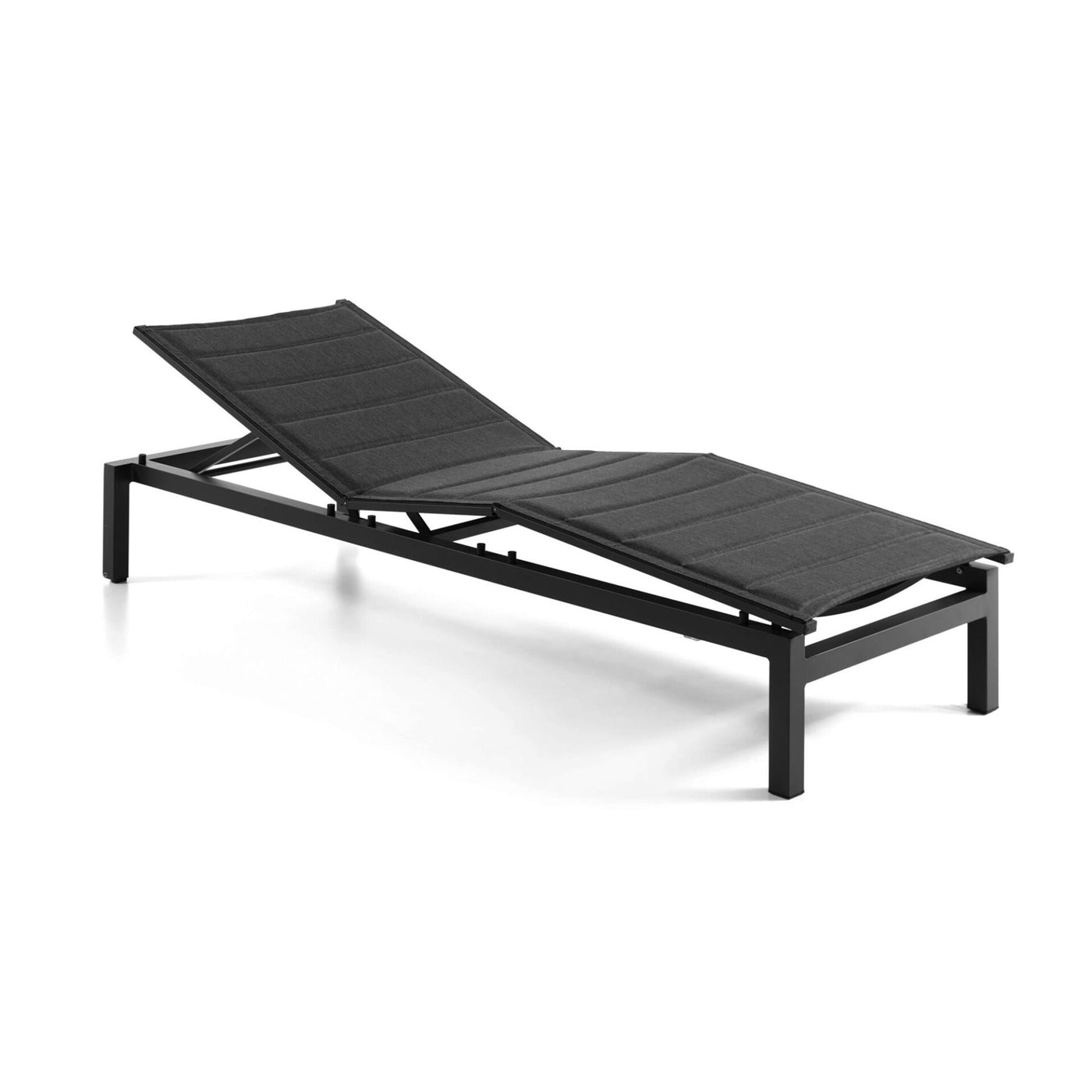 Tremezzo sunlounger alu charcoal tex olefin dark g