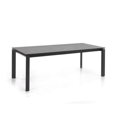 Bettini Aluminum Extendable Dining Table - Charcoal/Anthracite (220cm to 280cm)