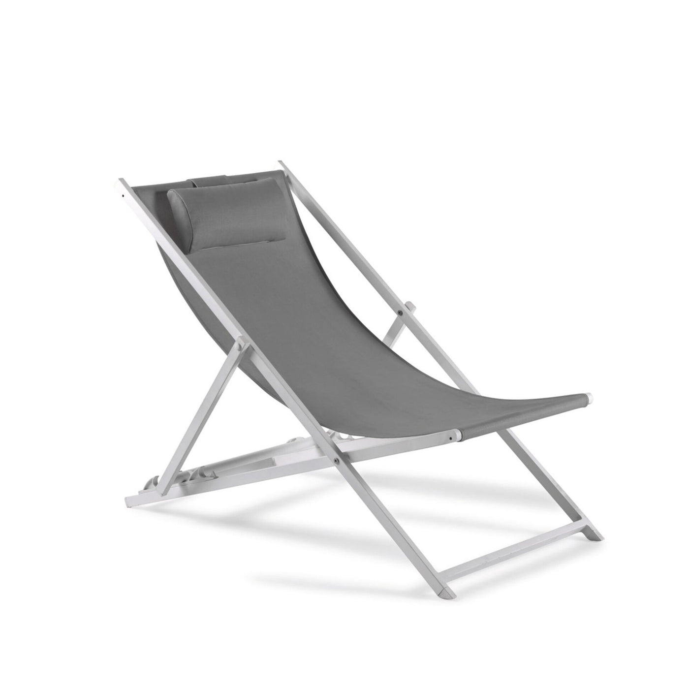 Denia transat alu white mat text light grey