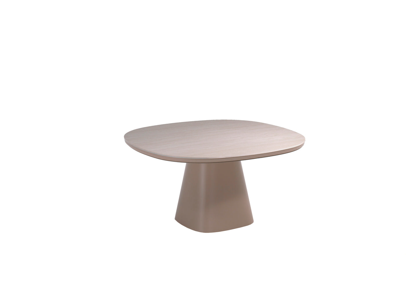 Romero Dining Table 150 Aluminum Linnen Ceramic Top