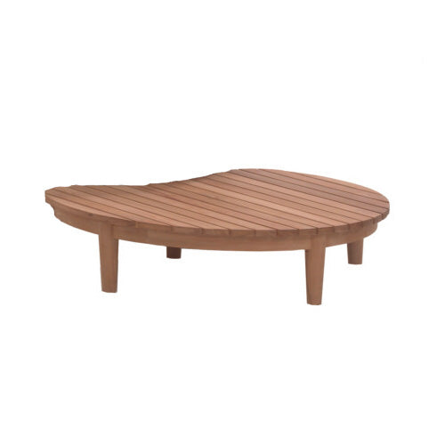 Santorini Coffee Table Teak Half Moon