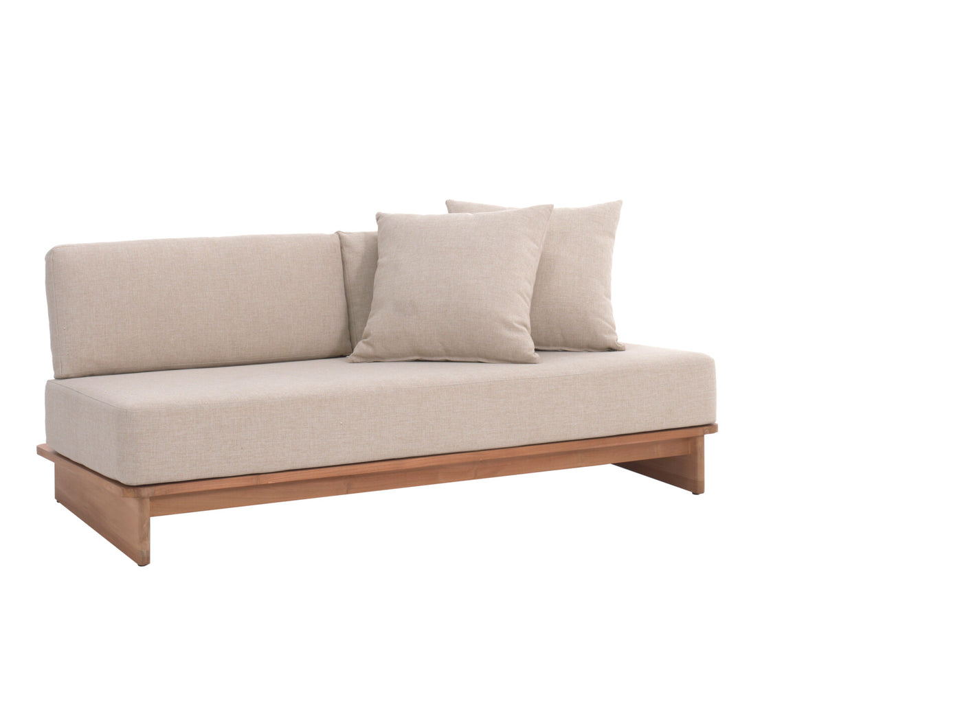 Djerba 2-seat lounge teak + cushions
