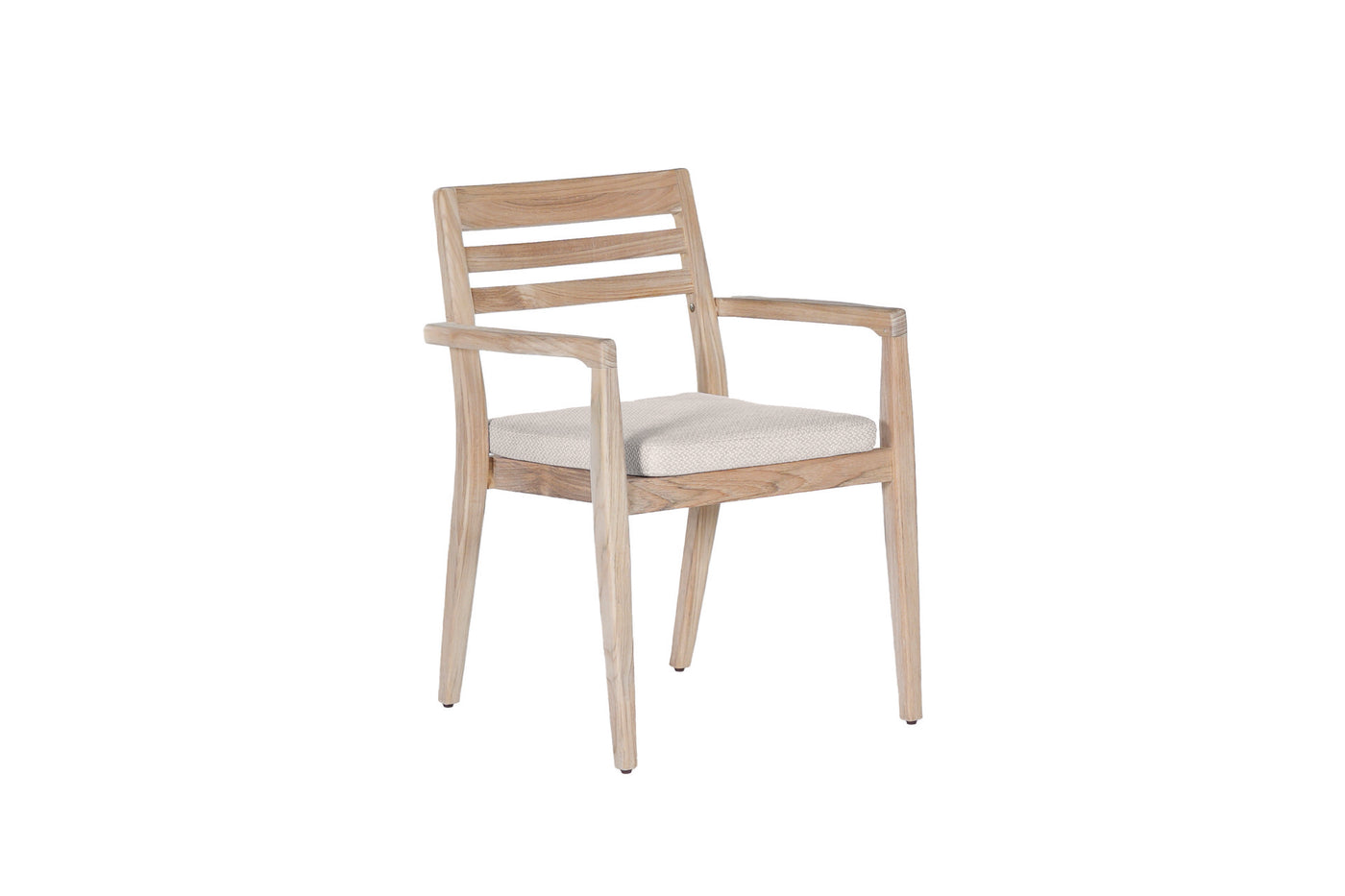 Marrakesh stacking armchair teak + cushion
