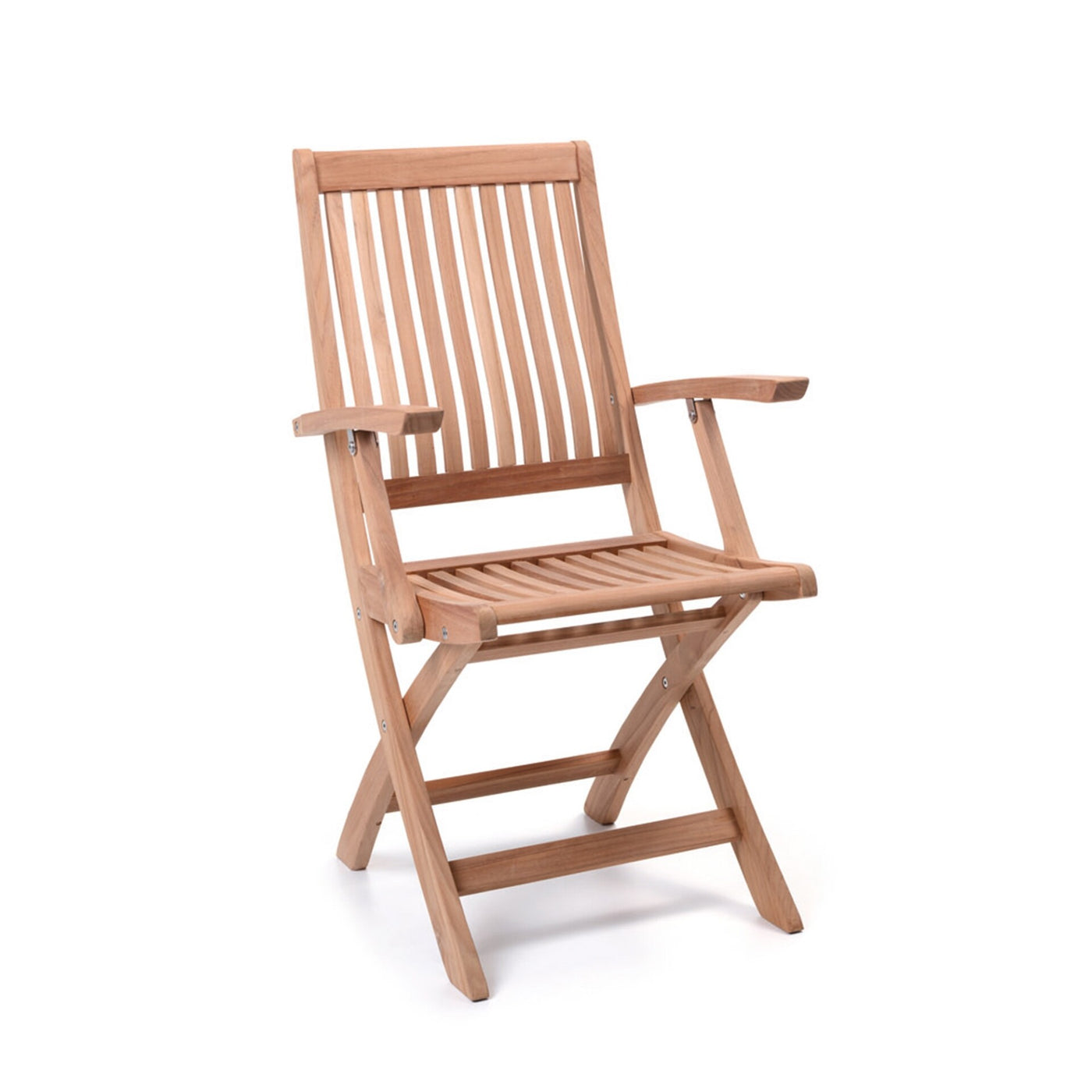 York Folding Armchair W/Brass Fitting