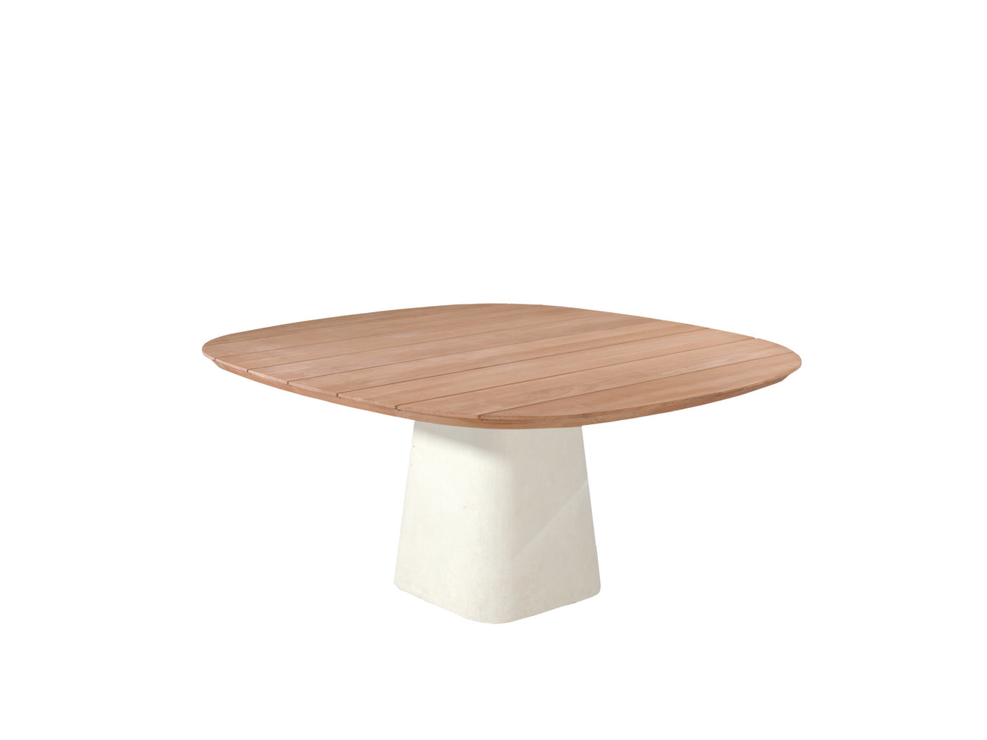 Tiago dining table 260x110 cement base/teak top