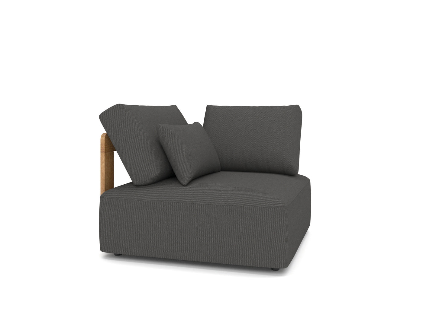 Rafa Corner Element - Teak, Twittel Sacha + Cushions